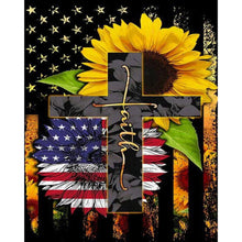 Load image into Gallery viewer, Flag Sunflower 50x60cm(canvas) full round drill diamond painting
