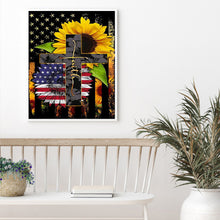 Load image into Gallery viewer, Flag Sunflower 50x60cm(canvas) full round drill diamond painting
