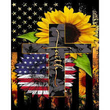 Load image into Gallery viewer, Flag Sunflower 40x50cm(canvas) full round drill diamond painting
