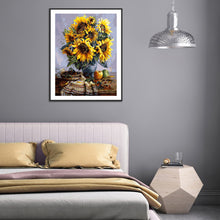 Load image into Gallery viewer, Sunflower Bouquet 35x45cm(canvas) full round drill diamond painting
