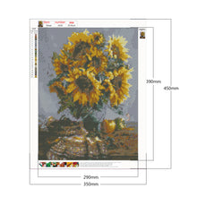 Load image into Gallery viewer, Sunflower Bouquet 35x45cm(canvas) full round drill diamond painting
