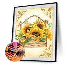 Load image into Gallery viewer, Sunflower 30x40cm(canvas) full round drill diamond painting
