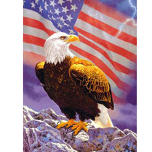 Load image into Gallery viewer, Flag Eagle 30x40cm(canvas) full square drill diamond painting
