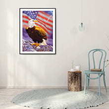 Load image into Gallery viewer, Flag Eagle 30x40cm(canvas) full square drill diamond painting
