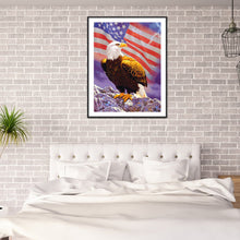 Load image into Gallery viewer, Flag Eagle 30x40cm(canvas) full square drill diamond painting
