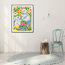 Load image into Gallery viewer, Easter Bunny 30x40cm(canvas) full round drill diamond painting
