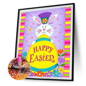 Easter Bunny 30x40cm(canvas) full round drill diamond painting