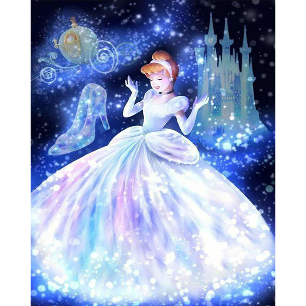 Cinderella 50x60cm(canvas) full round drill diamond painting