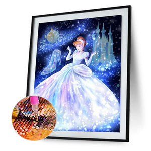 Cinderella 50x60cm(canvas) full round drill diamond painting