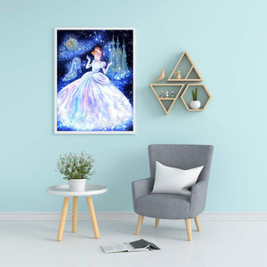 Cinderella 50x60cm(canvas) full round drill diamond painting