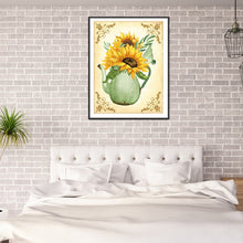 Load image into Gallery viewer, Sunflower 40x50cm(canvas) full square drill diamond painting
