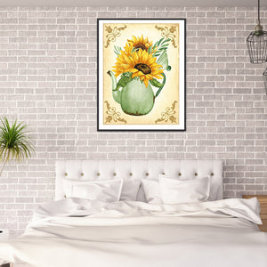 Sunflower 40x50cm(canvas) full square drill diamond painting