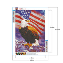 Load image into Gallery viewer, Eagle 30x40cm(canvas) full round drill diamond painting
