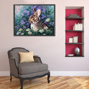 Rabbit 40x30cm(canvas) full round drill diamond painting