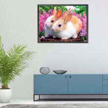 Load image into Gallery viewer, Rabbit 40x30cm(canvas) full round drill diamond painting
