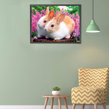 Load image into Gallery viewer, Rabbit 40x30cm(canvas) full round drill diamond painting
