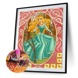 Disney Princess 30x40cm(canvas) full round drill diamond painting