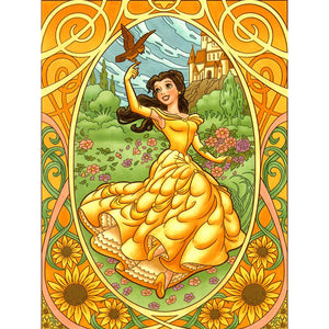 Disney Princess 30x40cm(canvas) full round drill diamond painting