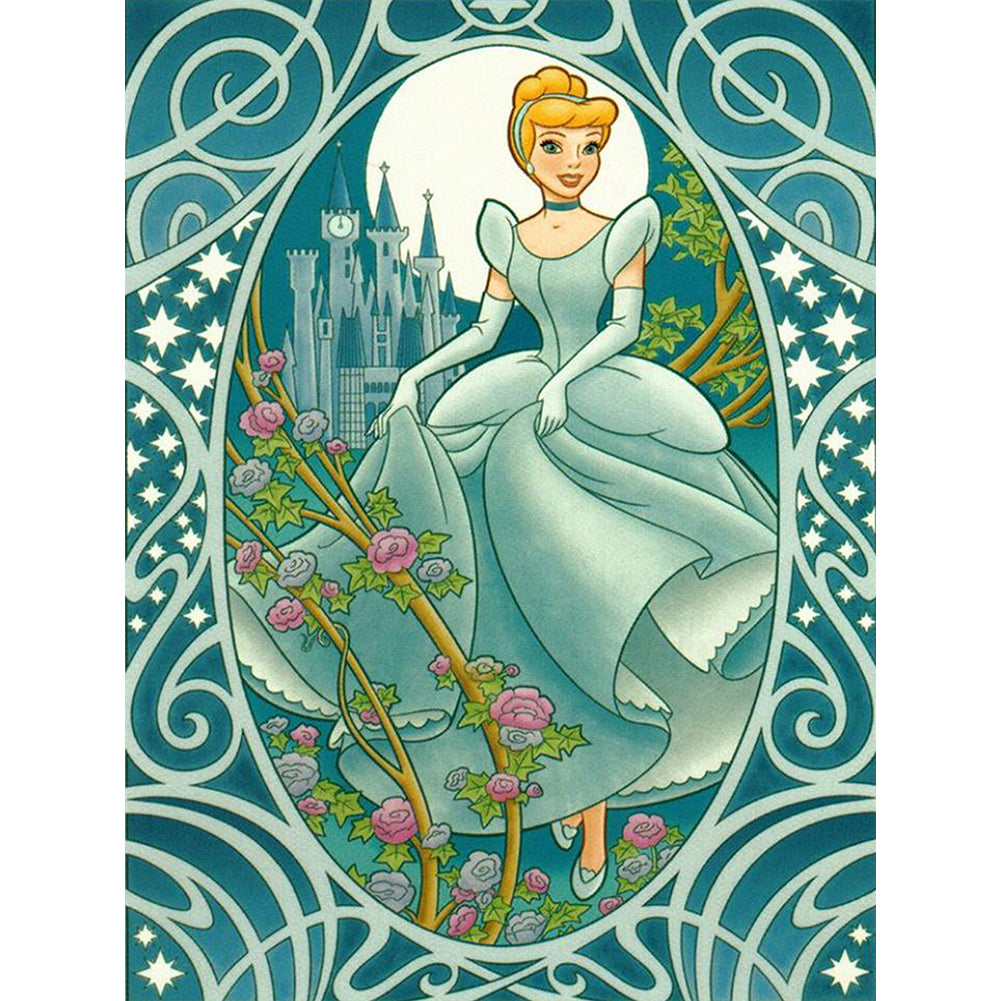 Disney Princess 30x40cm(canvas) full round drill diamond painting