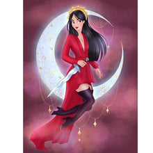 Load image into Gallery viewer, Disney Princess On The Moon 50x60cm(canvas) full round drill diamond painting
