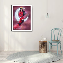 Load image into Gallery viewer, Disney Princess On The Moon 50x60cm(canvas) full round drill diamond painting
