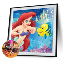 Load image into Gallery viewer, Mermaid Princess 30x30cm(canvas) full round drill diamond painting
