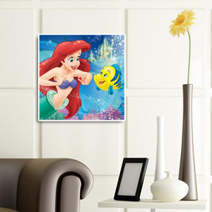 Mermaid Princess 30x30cm(canvas) full round drill diamond painting