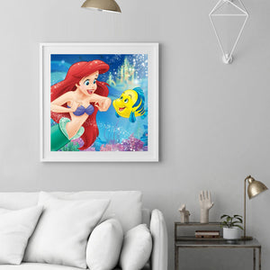 Mermaid Princess 30x30cm(canvas) full round drill diamond painting