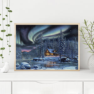 Aurora Snow 40x30cm(canvas) full round drill diamond painting