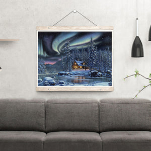 Aurora Snow 40x30cm(canvas) full round drill diamond painting