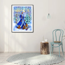 Load image into Gallery viewer, Snow Princess 30x40cm(canvas) full round drill diamond painting
