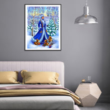 Load image into Gallery viewer, Snow Princess 30x40cm(canvas) full round drill diamond painting
