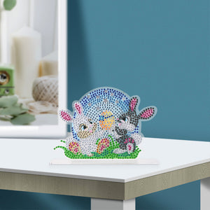 Diamond Painting Ornaments Easter Bunny DIY Crystal Table Crafts (CB025)