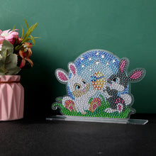 Load image into Gallery viewer, Diamond Painting Ornaments Easter Bunny DIY Crystal Table Crafts (CB025)
