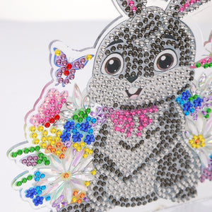 Diamond Painting Ornaments Easter Bunny DIY Crystal Table Crafts (CB026)