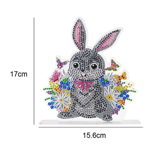 Diamond Painting Ornaments Easter Bunny DIY Crystal Table Crafts (CB026)