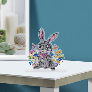 Diamond Painting Ornaments Easter Bunny DIY Crystal Table Crafts (CB026)