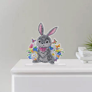 Diamond Painting Ornaments Easter Bunny DIY Crystal Table Crafts (CB026)