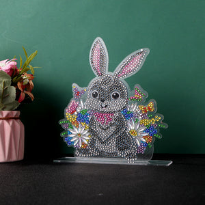 Diamond Painting Ornaments Easter Bunny DIY Crystal Table Crafts (CB026)