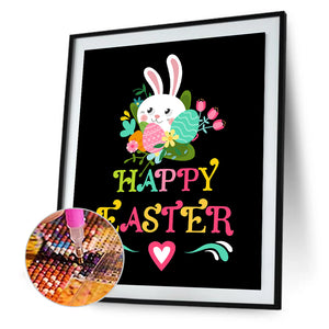 Easter Bunny 30x40cm(canvas) full round drill diamond painting