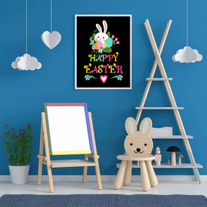 Easter Bunny 30x40cm(canvas) full round drill diamond painting