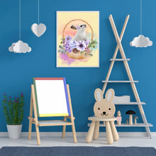 Load image into Gallery viewer, Flower Basket Rabbit 30x40cm(canvas) full round drill diamond painting
