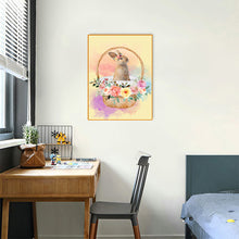 Load image into Gallery viewer, Flower Basket Rabbit 30x40cm(canvas) full round drill diamond painting
