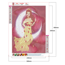 Load image into Gallery viewer, Disney Princess 30x40cm(canvas) full round drill diamond painting
