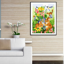 Load image into Gallery viewer, Rabbit Zoo 50x60cm(canvas) full square drill diamond painting
