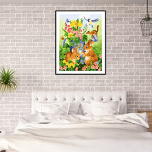 Load image into Gallery viewer, Rabbit Zoo 50x60cm(canvas) full square drill diamond painting
