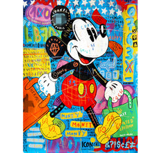 Load image into Gallery viewer, Mickey Mouse 40x50cm(canvas) full square drill diamond painting
