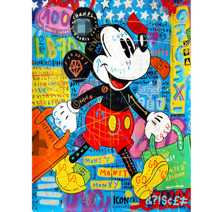 Mickey Mouse 40x50cm(canvas) full square drill diamond painting