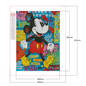 Mickey Mouse 40x50cm(canvas) full square drill diamond painting