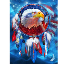 Load image into Gallery viewer, Eagle Banner 30x40cm(canvas) full round drill diamond painting
